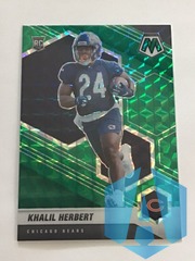 2021 Mosaic Khalil Herbert #380 Rookie Green Camo Prizm Chicago Bears